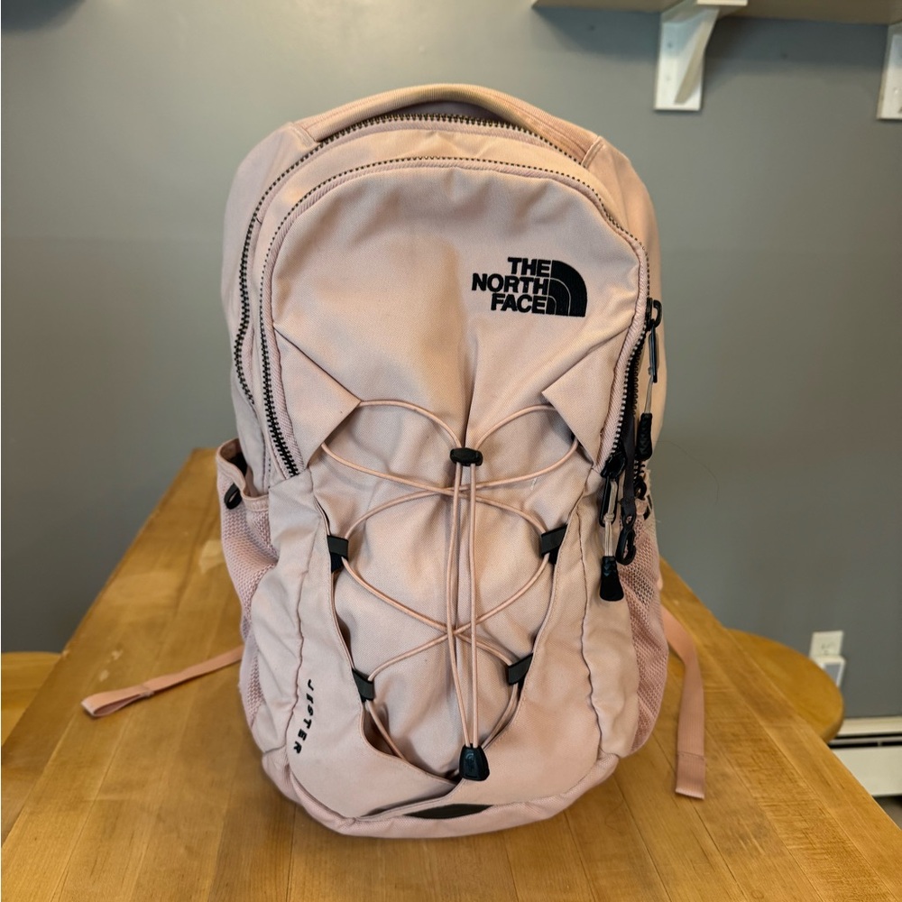 The North Face Blush Pink Daypack with Front Bungee